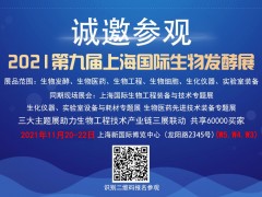 2021第九屆上海國際生物發(fā)酵產品與技術裝備展覽會