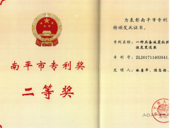 喜訊！虹潤公司獲得南平市專利獎